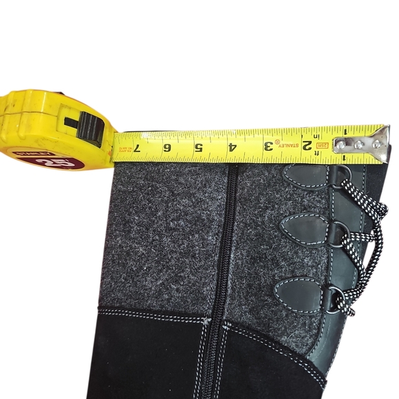 Bos & Co Goose Prima waterproof Black Mid Calf Boots Sz 40 Or 9-9.5 - Picture 10 of 14